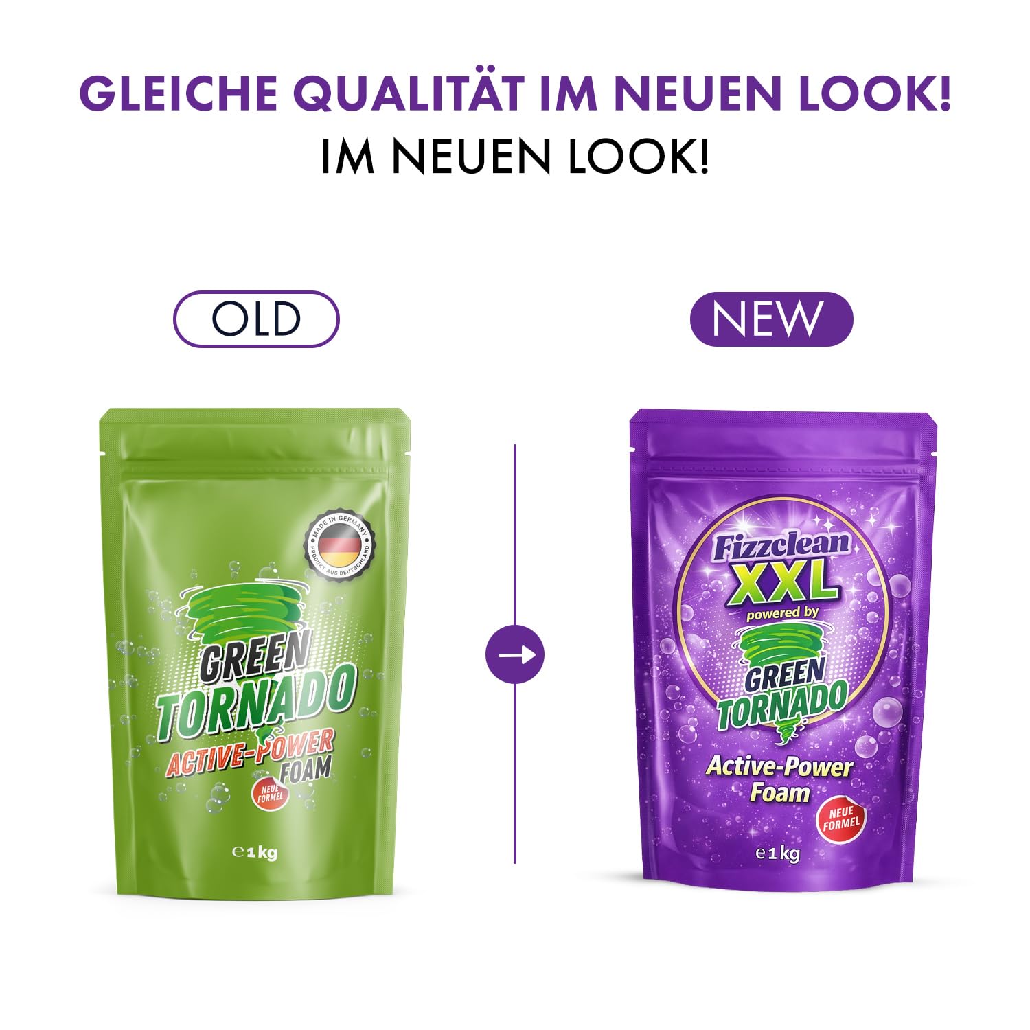 Fizzclean WC-Reiniger | Toilettenreiniger Extrem Stark – WC-Reiniger Schaum gegen Urinstein, Kalk & Ablagerungen | WC-Schaumreiniger | Alternative zu WC-Reiniger Gel & Tabs | Inhalt: 1 kg WC-Pulver