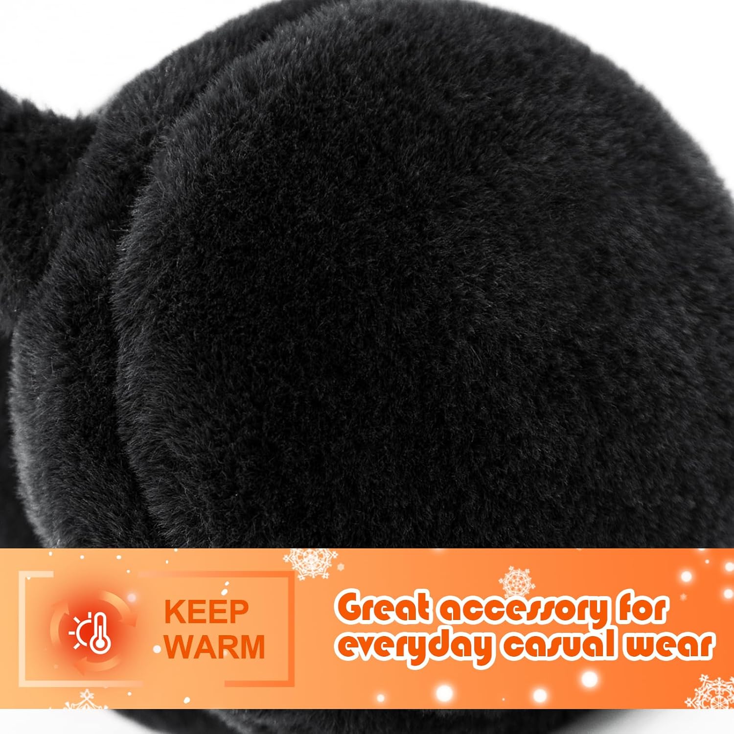 Kids Winter Earmuffs Baby Warm Ear Muff Girls Cute Furry Ear Warmers Boys Foldable Ear Covers for Cold Weather - Image 3