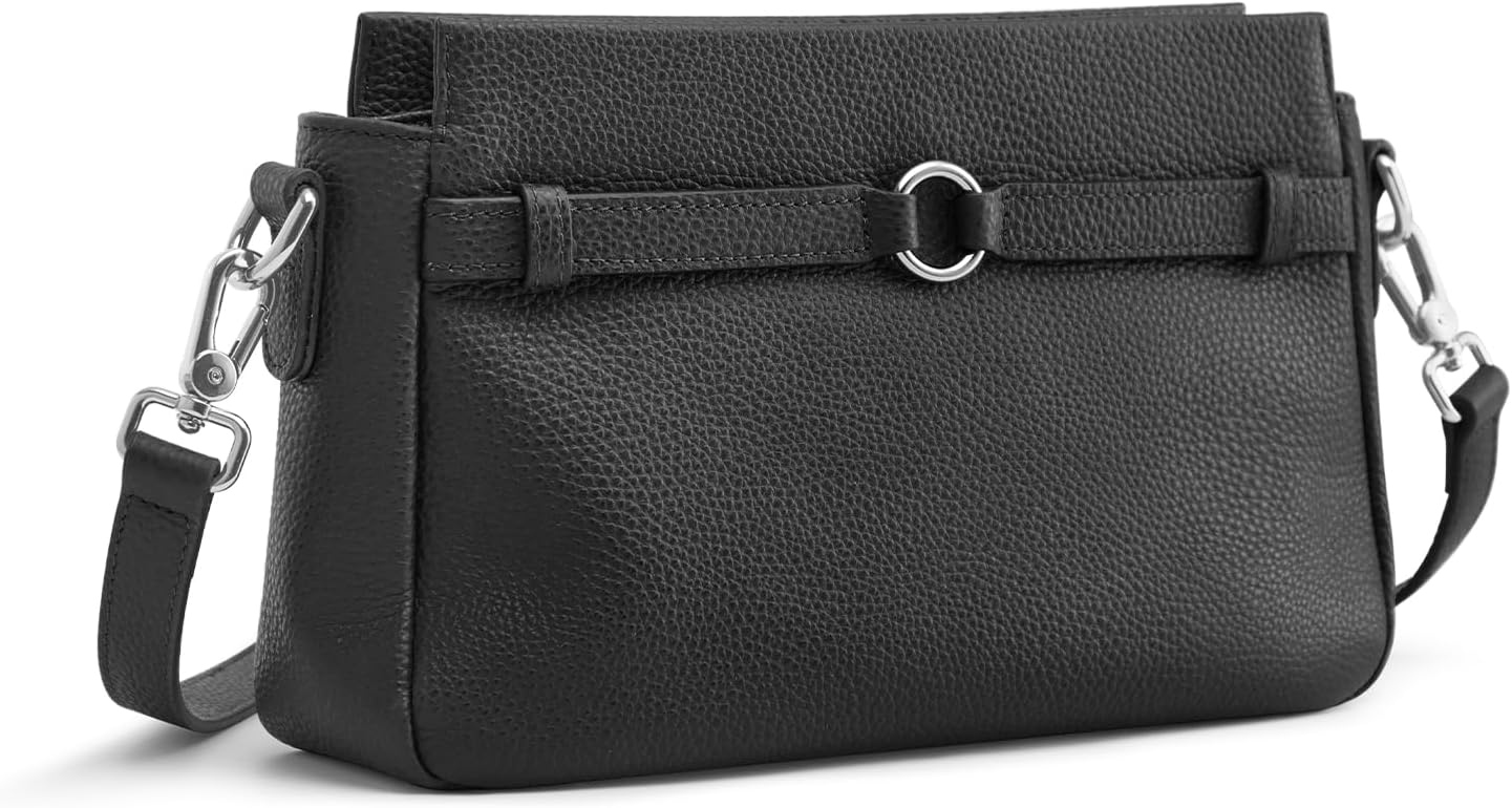 S-ZONE Leather Crossbody Bags for Women Cross Body Shoulder Purses Small Trendy - Image 8