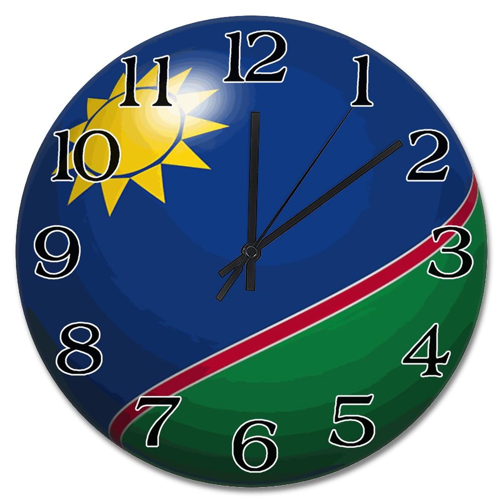 Horloge murale Namibie pour cuisine et salon, décoration bois au style rustique