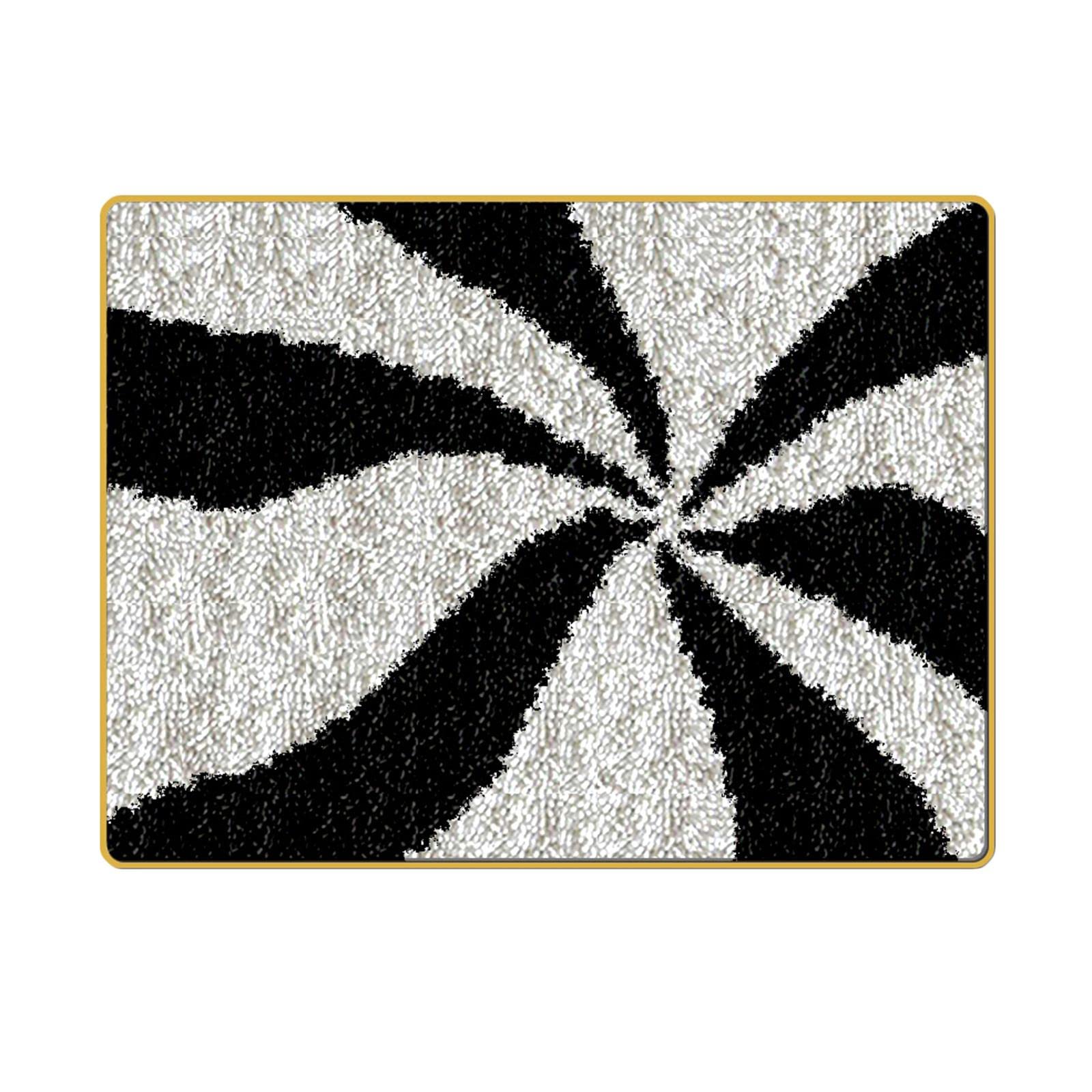 MYADDICTION Embroidery Carpet Latch Hook kit Crochet Rug Making DIY Cushion Mat Storm Crafts | Needlecrafts & Yarn | Rug Making | Latch Hooking | Latch Hooking Kits-picture-27