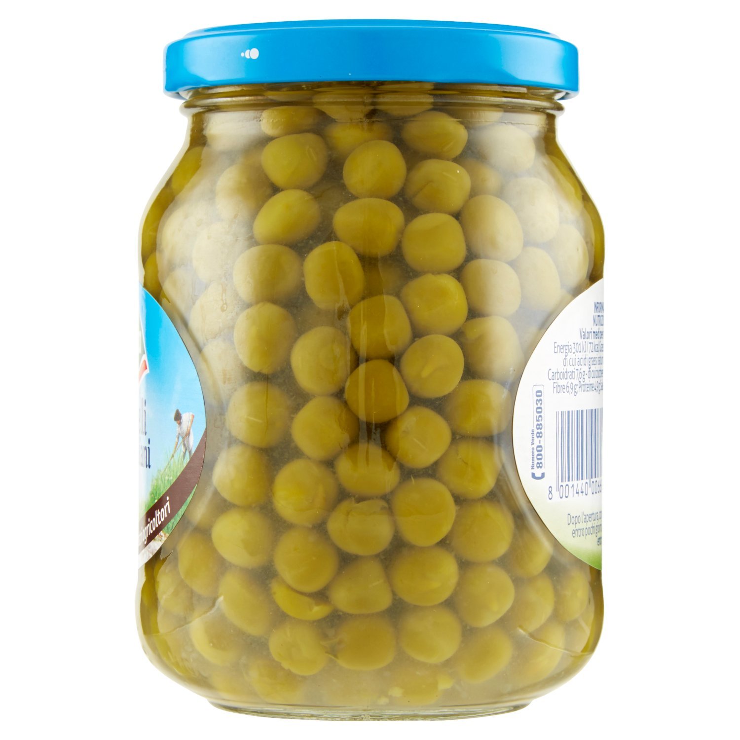 Valfrutta - Piselli Italiani, Medi - 12 pezzi da 360 g [4320 g]