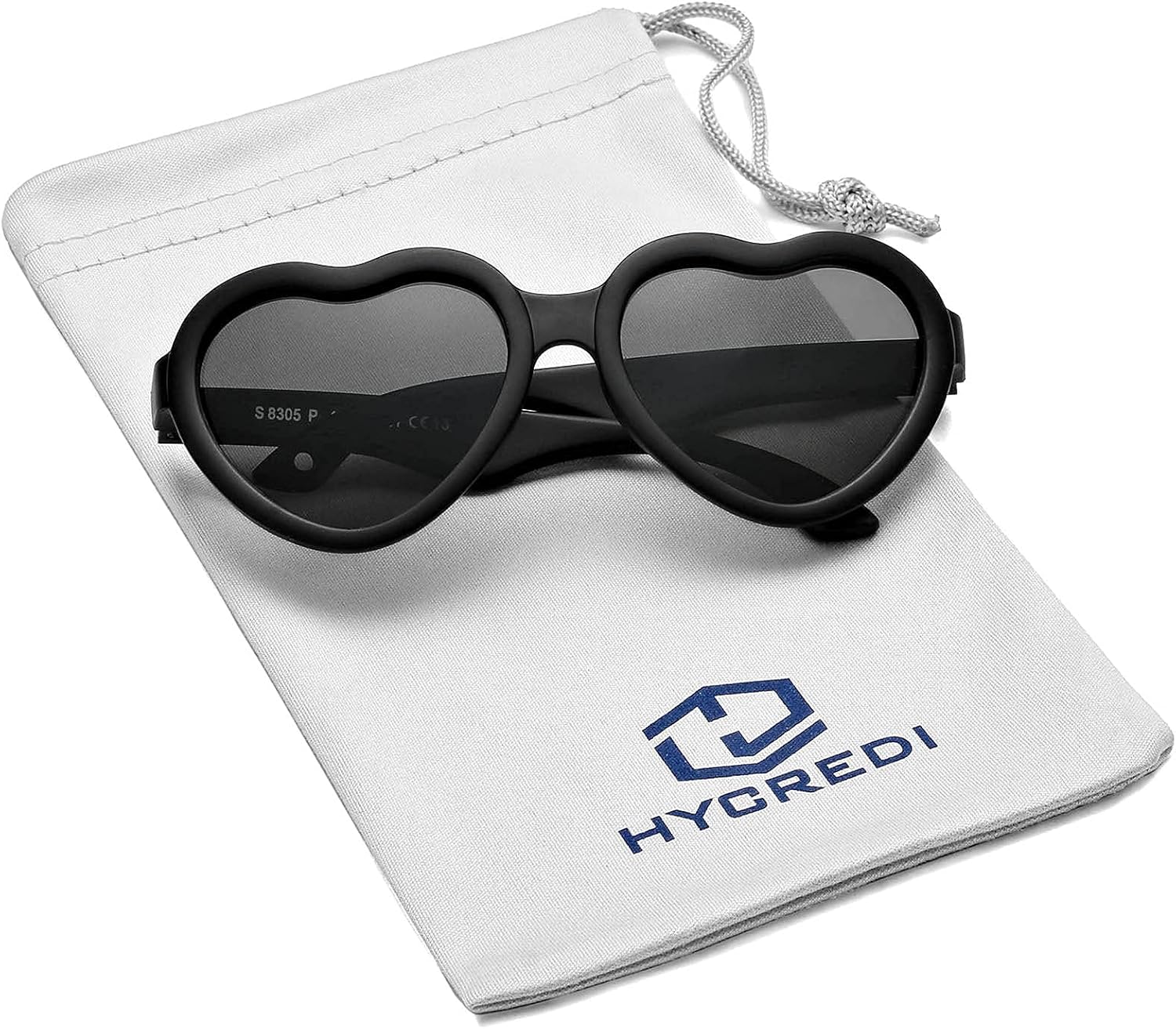 Heart Shaped Sunglasses Baby Girl Polarized UV Protection Toddler Shades 0-24 Months ( Black / Gray ) : Sports & Outdoors