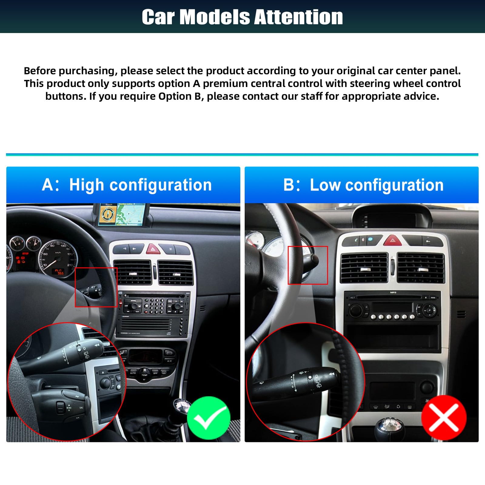 4+64GB Android 15 CAMECHO Autoradio 9 Pulgadas para Peugeot 307 2002-2013 con CarPlay Inalámbrico Android Auto, Radio Bluetooth con Navegación GPS, Pantalla Táctil HD, Wi-Fi, RDS FM y Cámara Trasera