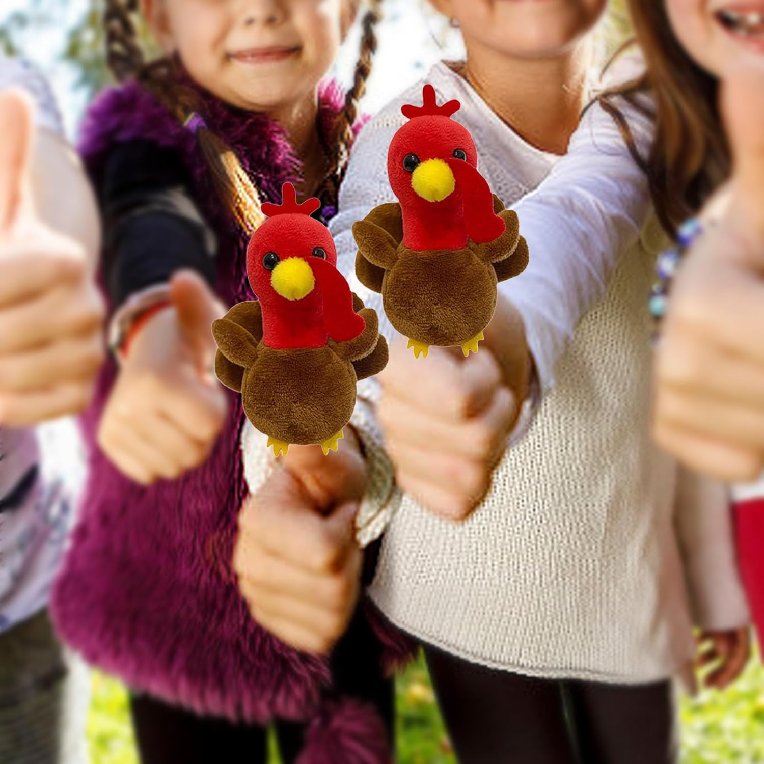Storytelling Finger Puppet Farm Turkey Toy Children Hand Puppet Gloves Party Activity Parent-child Stage Performance Props