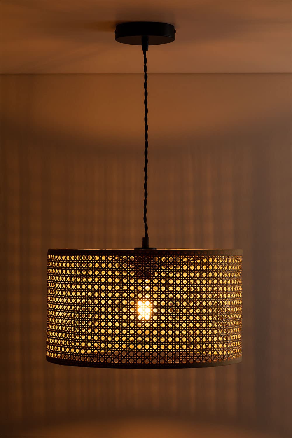 SKLUM Lampa Sufitowa z Rattanu Serri