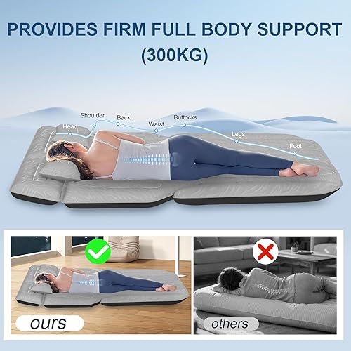 Miniatura 6 de Colchón inflable de aire para SUV, colchón de coche para SUV, cama de campamento de viaje de doble cara, colchón de dormir para SUV universal con