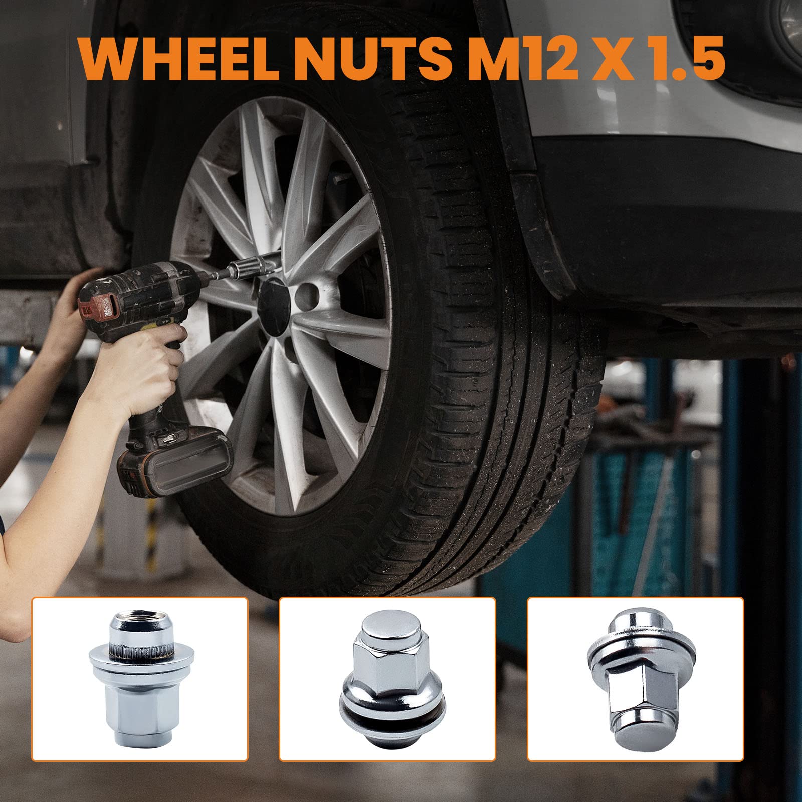 Dadi Ruota MaXpeedingrods M12x1.5 Per Jaguar F-Type, S-Type, XE, XF - Set Da 20 Pezzi - Foto 9