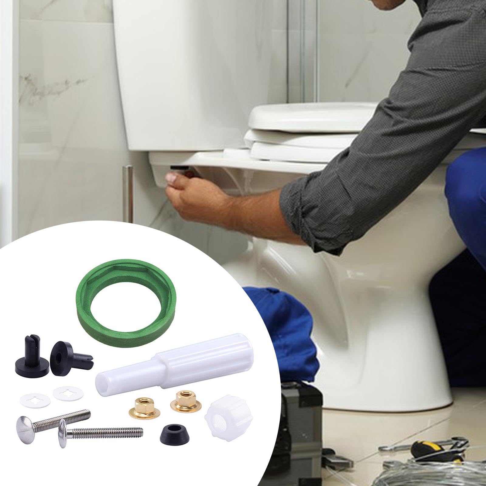Gralara Kupplungssatz für Toilettentank zur Schüssel, Toilettentankdichtung as738756-0070A für amerikanische Standardtoilette, mit Schraubenschlüssel
