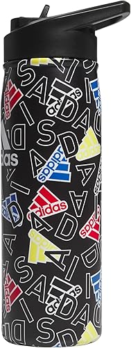 Miniatura 9 de adidas 600 ML (20 oz) Botella de agua de metal con tapa de popote, aislada de doble pared para bebidas frías y calientes, de acero inoxidable 18/8