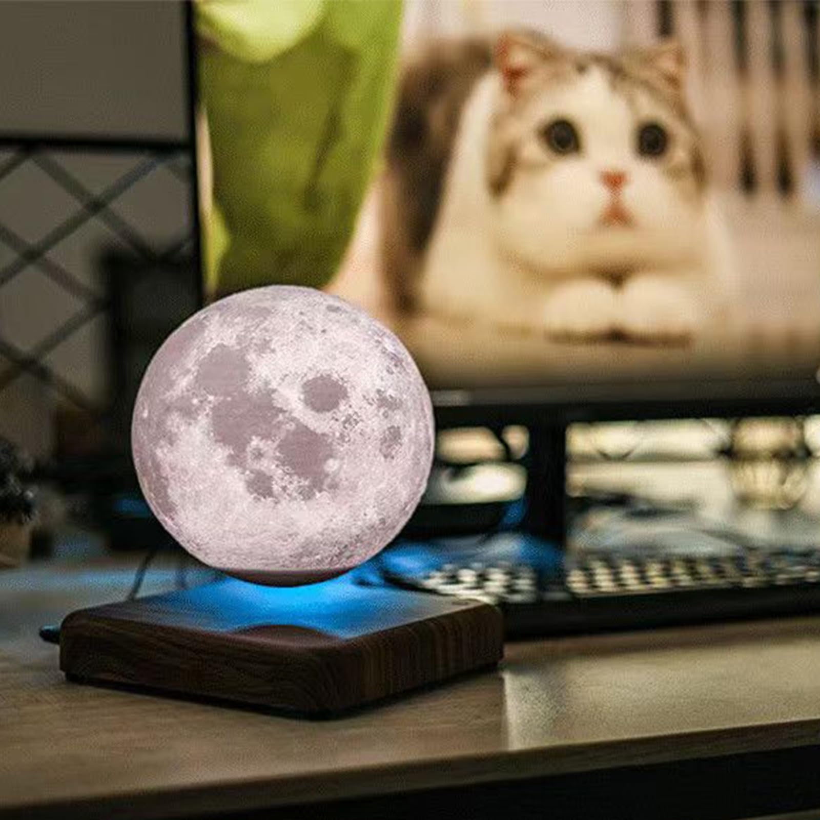 Amazon.co.jp : 月 ライト 浮く 浮くライト 磁気浮上ムーンランプ 磁気