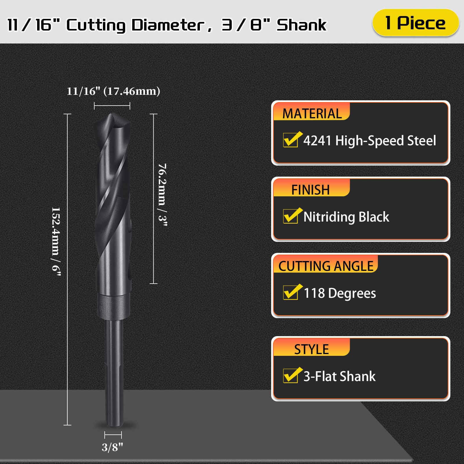 CoCud Drill Bit, 11/16" Cutting Diameter (17.46mm) - Image 2