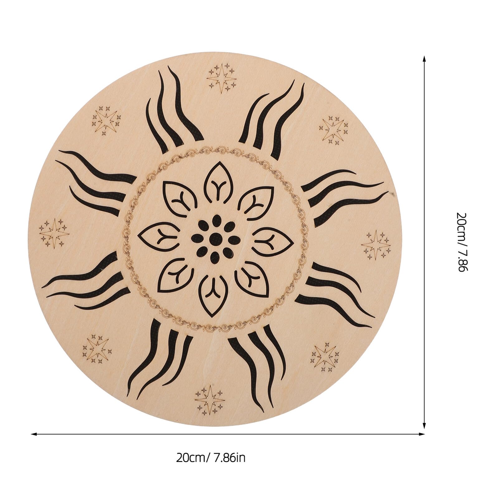 Strumento Percussione Sonoro a Pioggia Portatile Beige in Legno