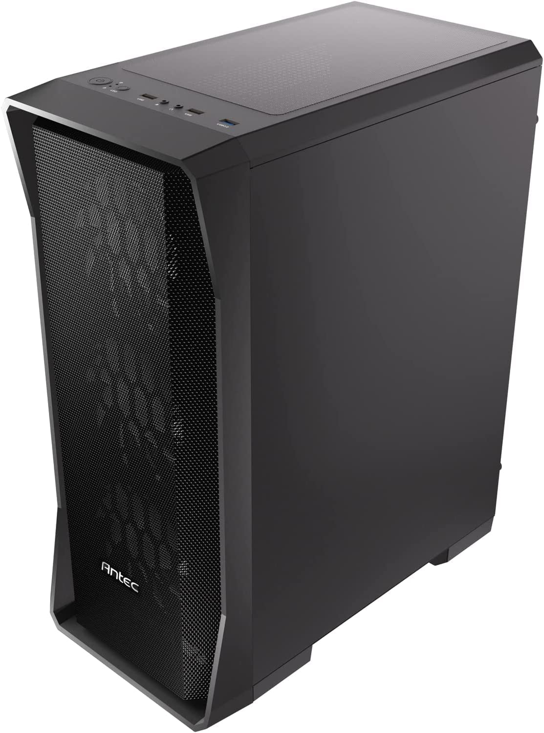 ANTEC NX Series NX360, pannello frontale in rete ad alto flusso d'aria, 4 ventole da 120 mm incluse, pannelli laterali in vetro temperato, supporto radiatore da 360 mm, case da gioco Mid-Tower ATX