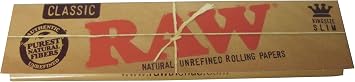 Smokers RAW Classic King Size Slim Paper 32 Sheets x 5 Pack Hand Roll Smoking Tools