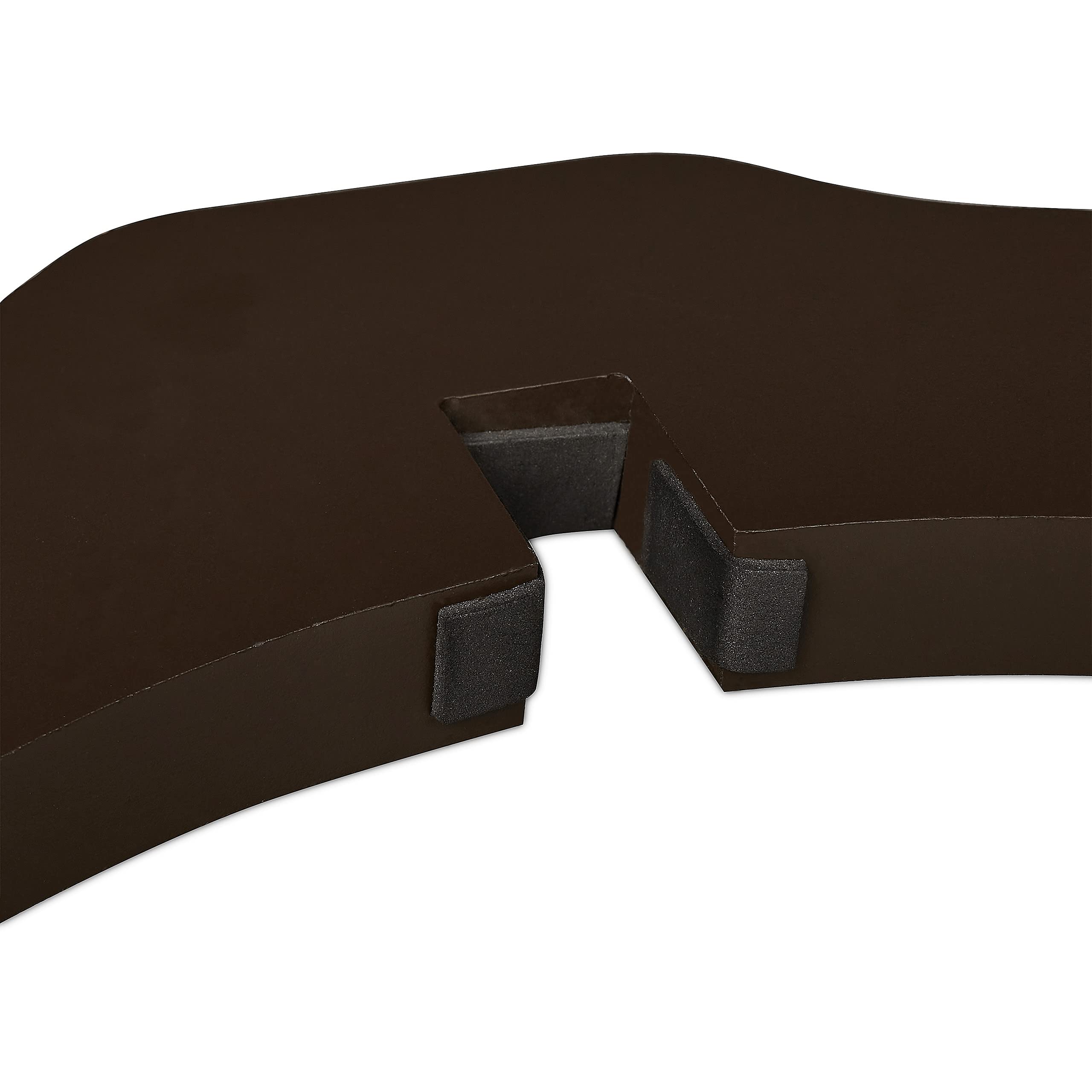 Relaxdays Barrera Seguridad Niños, Valla Protectora con Puerta, para Escaleras, 92x154cm, Plegable, sin Taladrar, Marrón