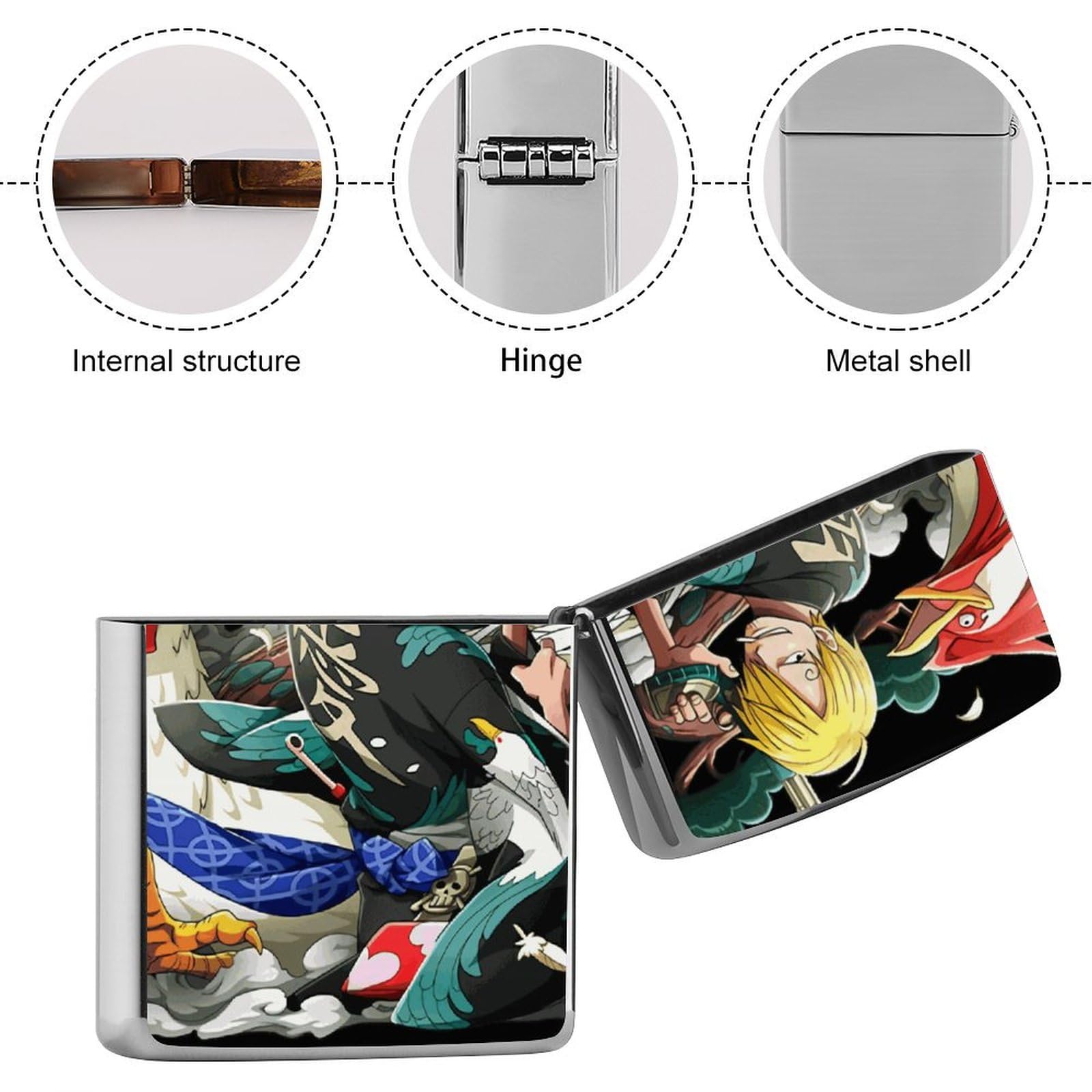 Amazon.co.jp: ワンピース ONE サンジ メンズ ライターケース ZIPPO