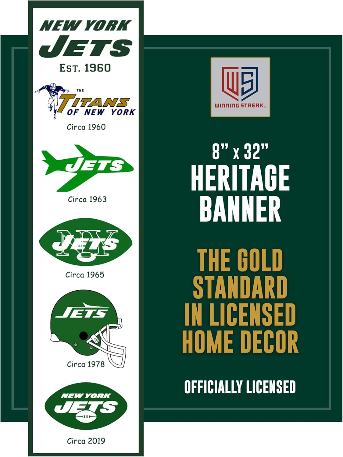 Winning Streak NFL Throwback Pennant