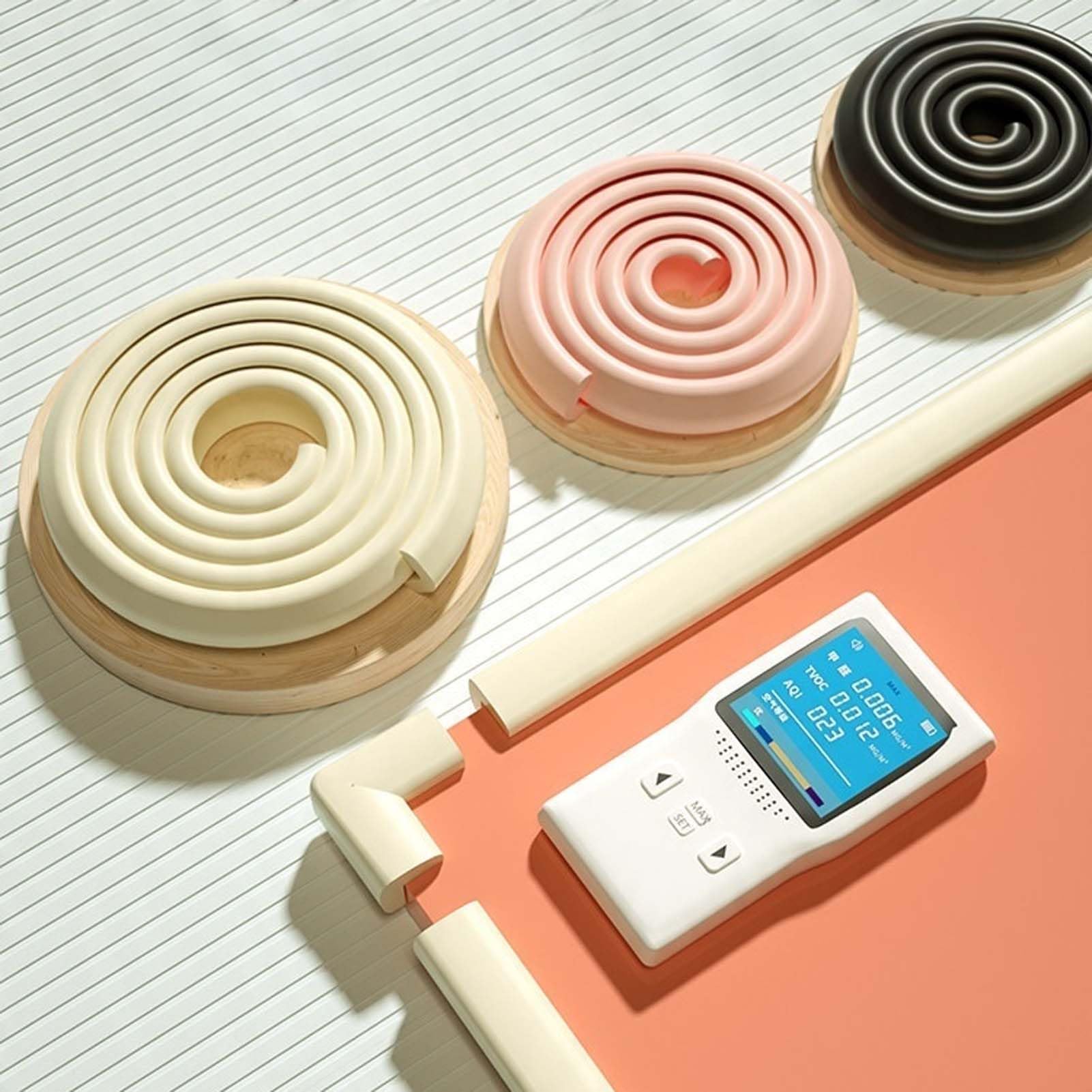 Tira De Espuma para Bordes, Protector De Esquinas Y Muebles, Parachoques Antigolpes, Protector De Mesas, Cinta De Doble Cara, Flexible, Suave, Elástica, Recortable