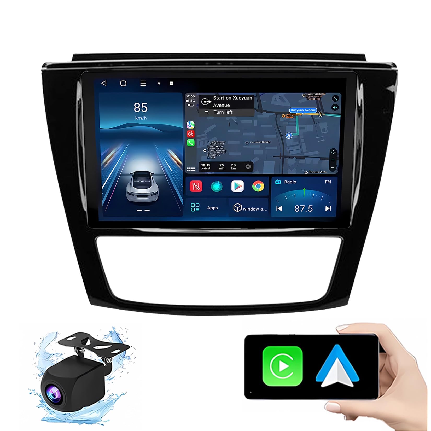 Autoradio Android 14 pour JAC Refine S5 : Ne vous perdez plus grâce au GPS et Carplay 9"