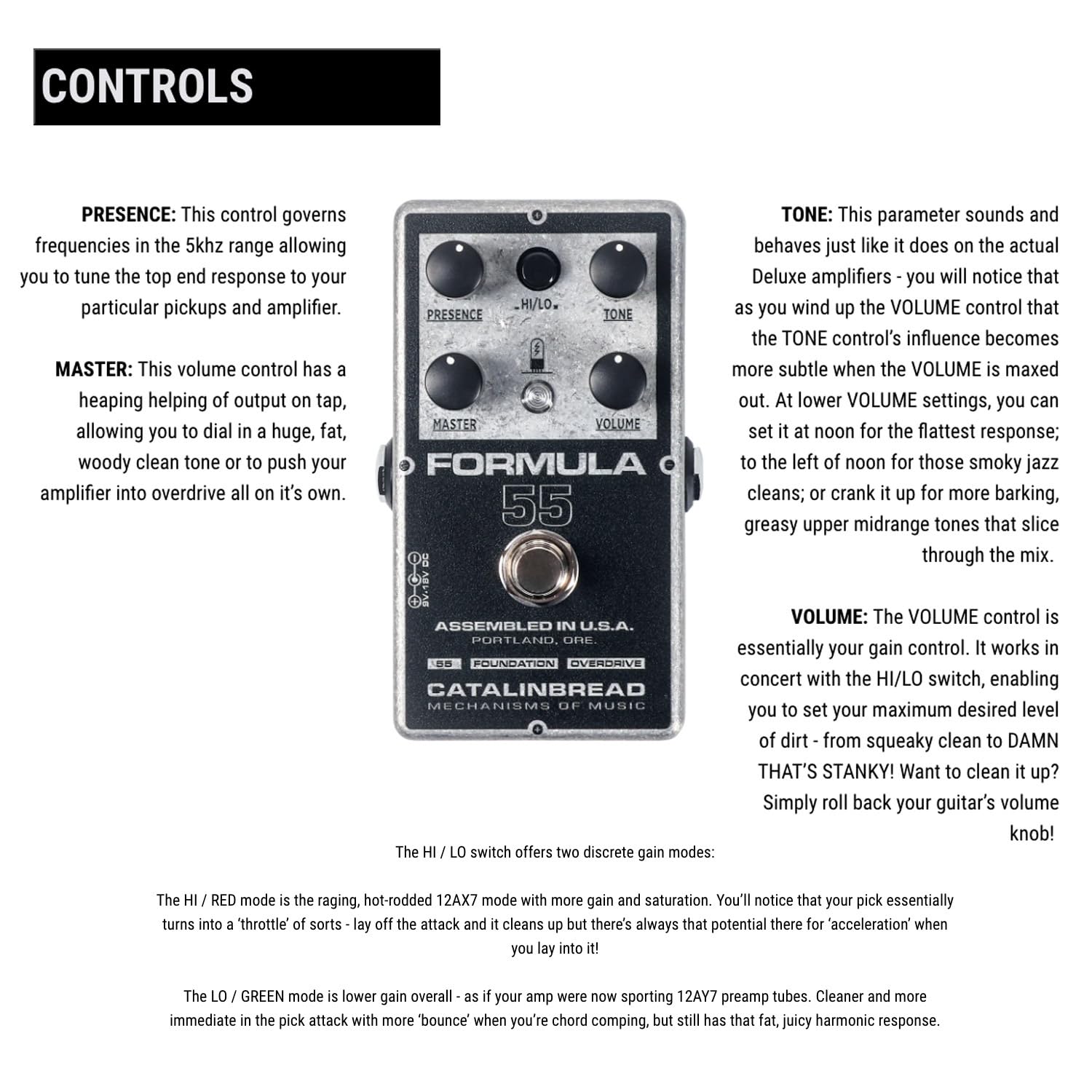 Amazon.com: Catalinbread Formula No.55 Tweed Foundation Overdrive