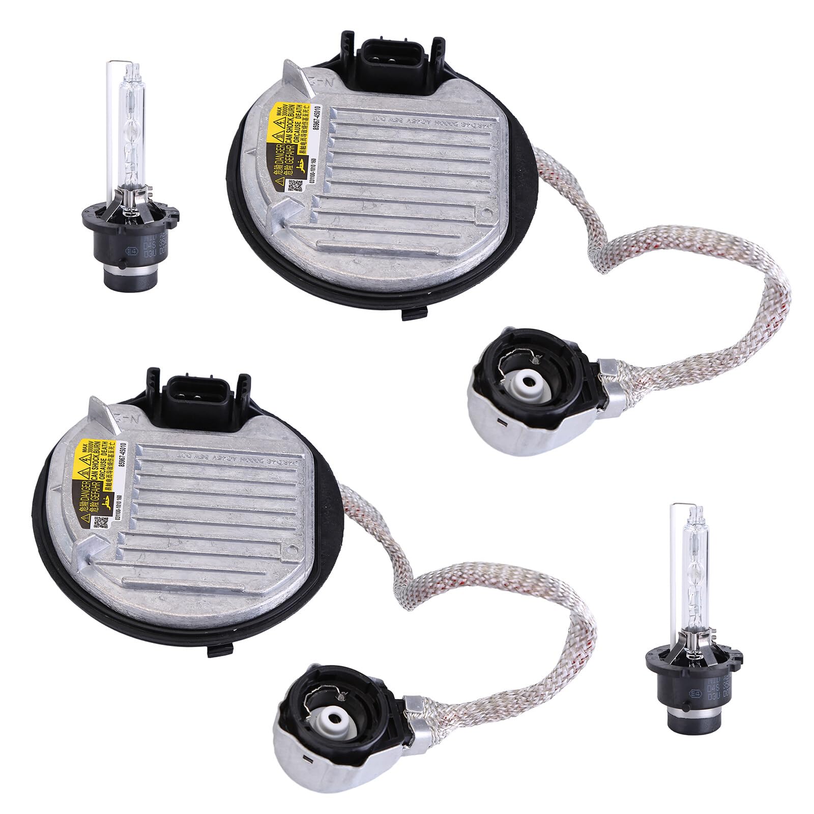 85967-45010 Xenon HID Headlight Ballast Control Unit w/Igniter Cable D4S Bulb Compatible with Toyo*ta Lex*us Subaru 85967-08020 85967-75020 85967-22080 81107-75020 81107-60F10 Xenon Headlight Ballast