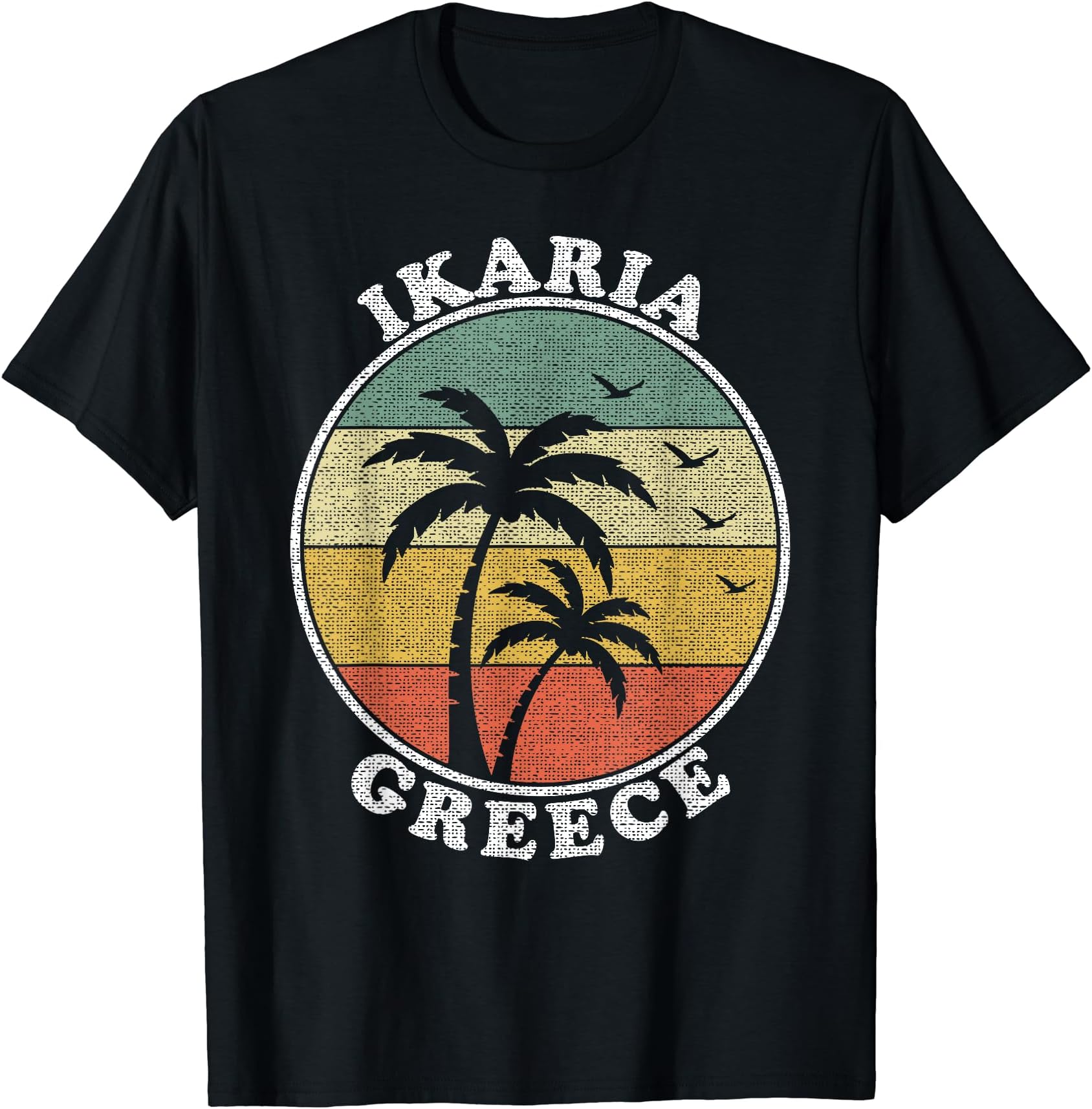 Ikaria Island Greece Vacation Summer Travel Vintage T-Shirt
