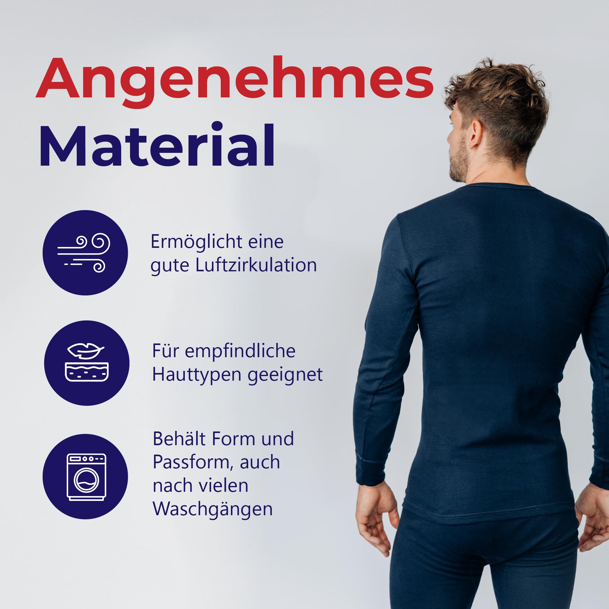SES Maglietta a maniche lunghe da uomo, confezione da 2 pezzi, S – 4XL, a costine sottili, da uomo, a maniche lunghe, in cotone di alta qualità, misto poliestere, a maniche lunghe, da uomo