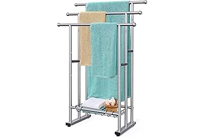 Freestanding Towel Racks for Bathroom, 3-Tier Storage