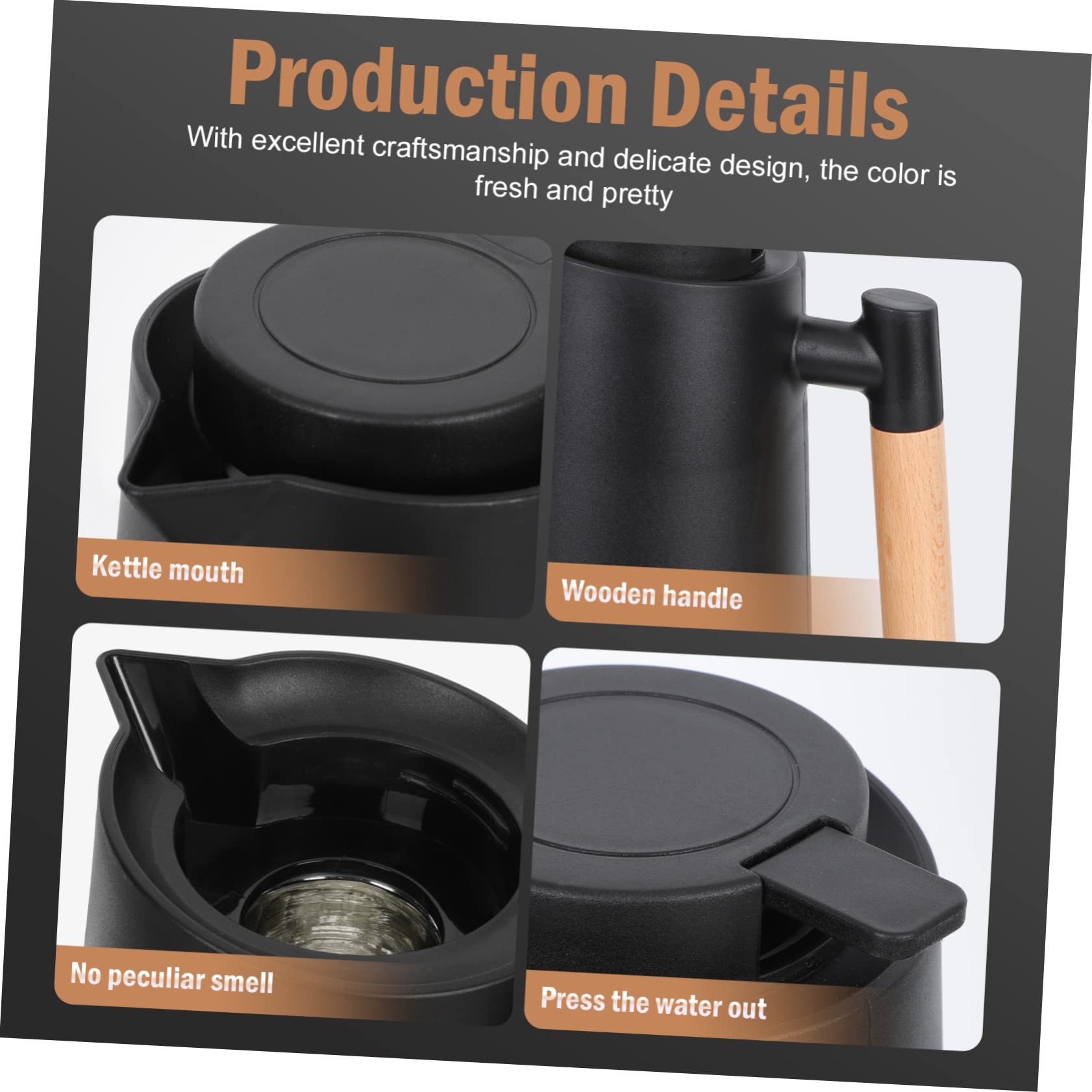 VINTORKY Water Bottle Portable Hot Water Kettle Thermal Carafe Large Capacity Warm Keeping