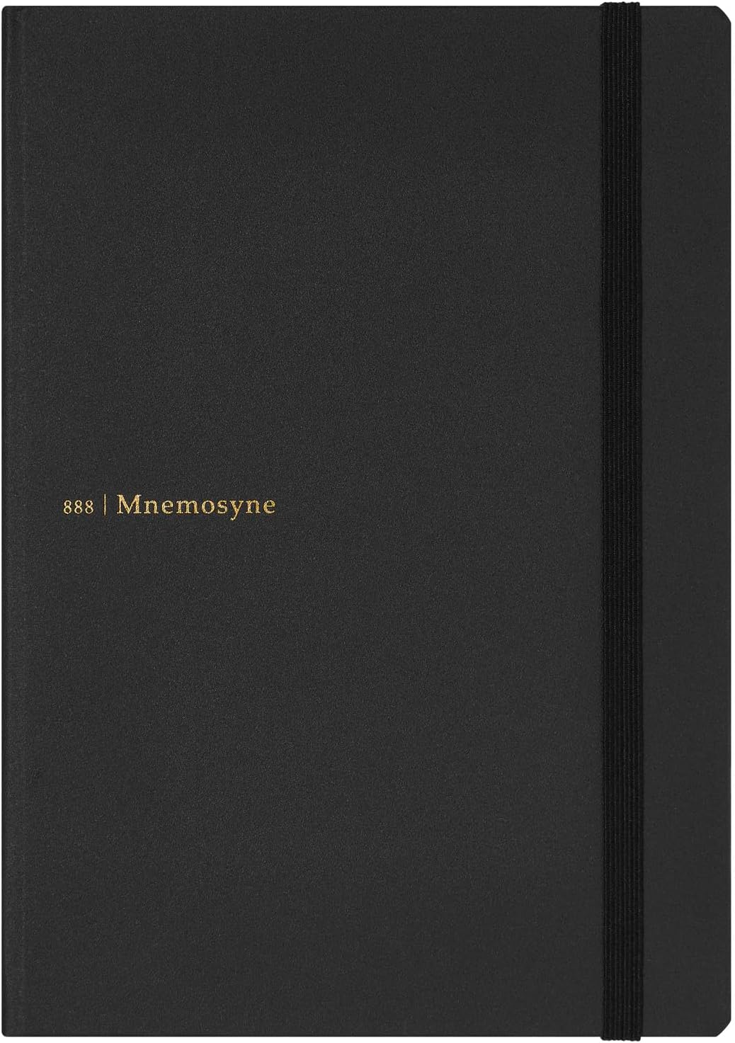 Maruman Mnemosyne Dot Grid Journal- A5, 8.5" x 6.02", 120 Sheets / 240 Pages, 5mm Doted Notebook, Book-bound With Premium Black Hardcover, Includes Bookmark & Elastic Closure, Made in Japan