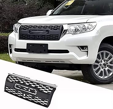 Car Front Grille for Toyota Land Cruiser Prado Grille FJ150 2018 2019 2020 2021 2022, Front Bumper Radiator Grilles, Car Accessories