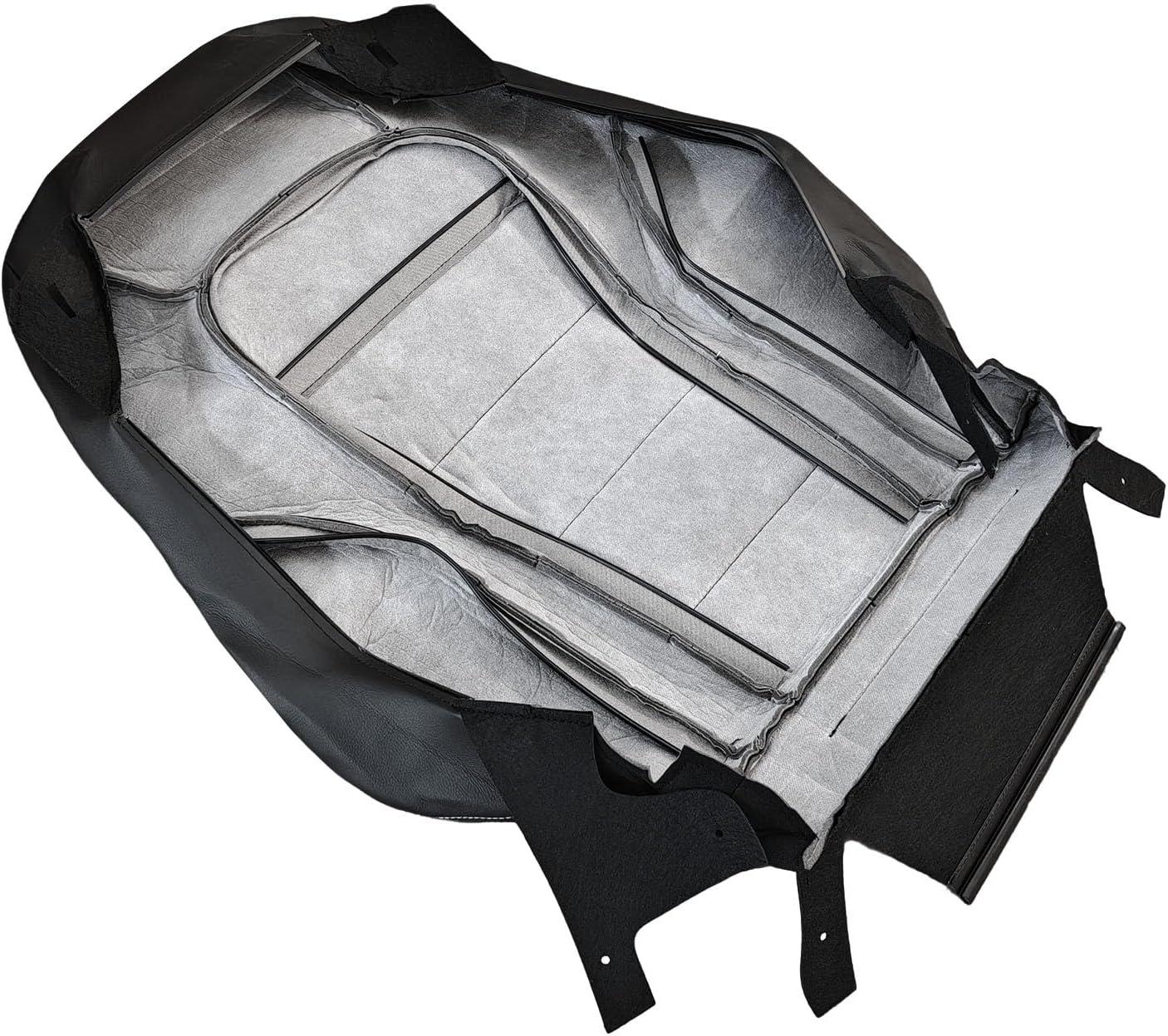 Driver Side Bottom & Top Back Black Perforated Leather Seat Cover Fit for 2015-2021 Mercedes Benz C-Class C200 C250 C300 C350 C350e C400