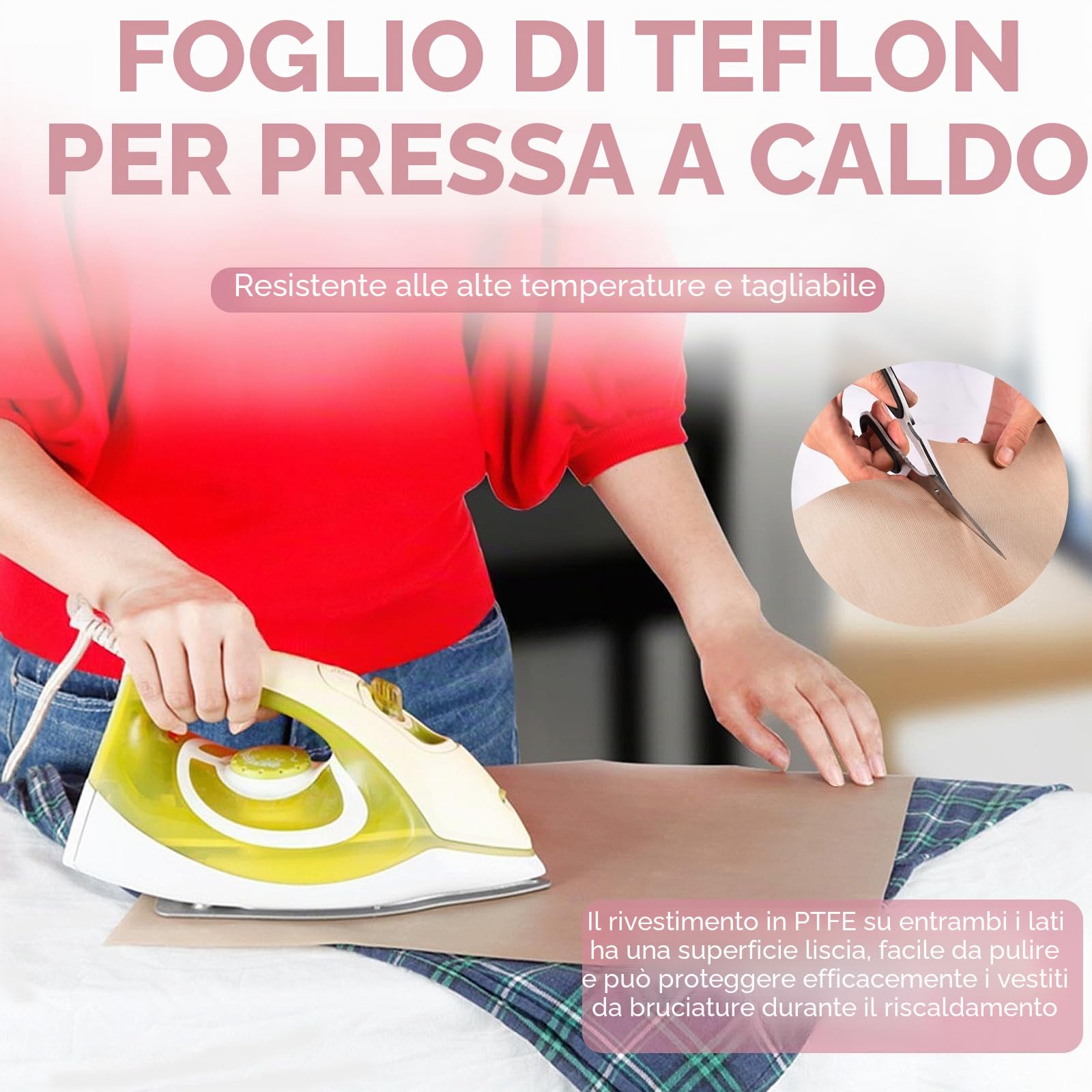 Set di 68 Pezzi Fogli di Teflon per Maglietta,12 Guida del Righello Della Maglietta T-Shirt 3 Fogli di Teflon per Pressa a Caldo 2 Nastro Resistente al Calore per Accessori da Cucito Sublimazione