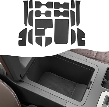 SXCY for 2024 2025 2026 2027 Toyota Land Cruiser Cup Holder Inserts Liner 2026 2027 Land Cruiser Door Slot Mats for 2024-2027 Toyota Land Cruiser Accessories Cupholder Console Inserts LinerBlack