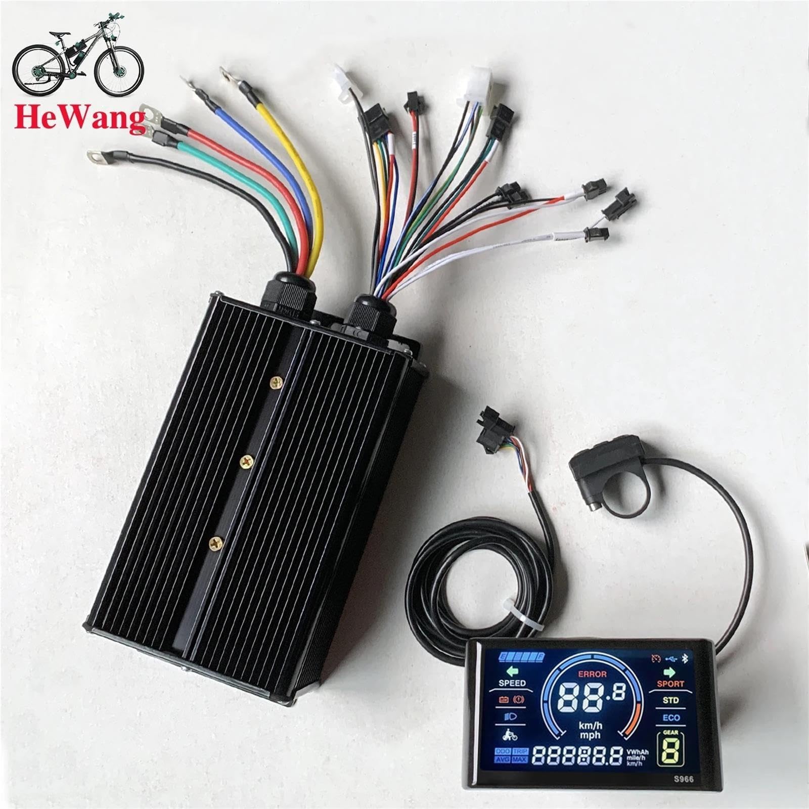 36 V 48 V 60 V 60 A 2000 W 3000 W silnik bezszczotkowy sterownik fali sinusoidalnej z kolorowym wyświetlaczem LCD S966 do E-Mountain Bike Scooter
