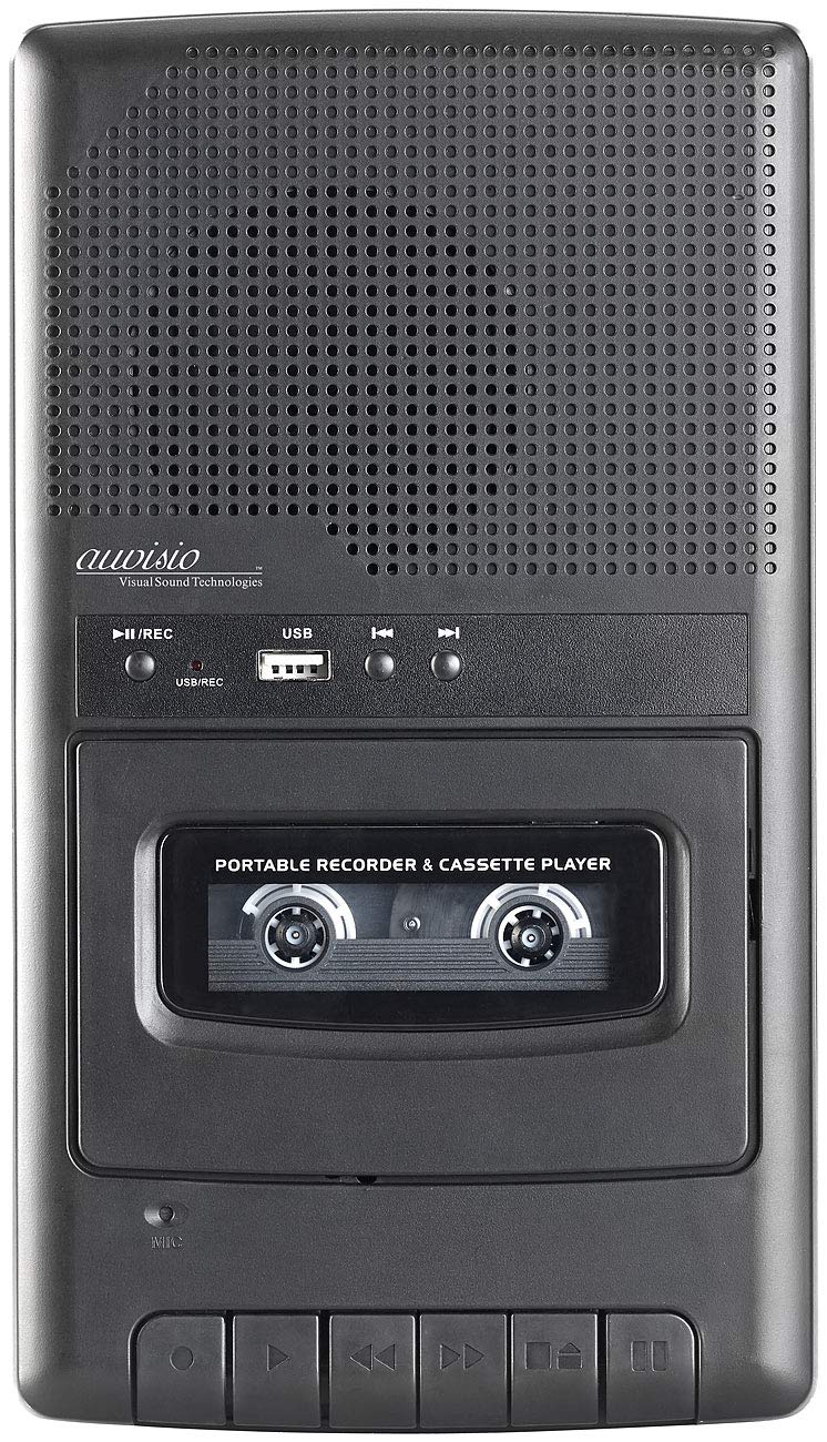 auvisio Casetes portátiles - grabadora de Casete: Reproductor de casetes y digitalizador USB, móvil, Altavoz (digitalizar, Dispositivo para digitalizar, MC)