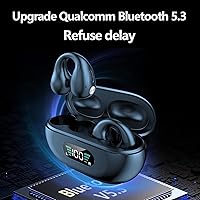 Vista 5 de Auriculares inalámbricos – Mini auriculares de conducción ósea con ganchos para los oídos – Impermeable Bluetooth 5.3 Clip en Orejas Abiertas Oído