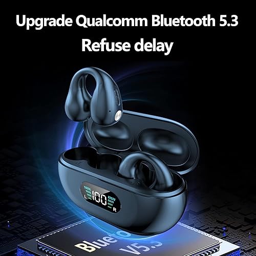 Miniatura 5 de Auriculares inalámbricos Mini Auriculares de conducción ósea Impermeable Bluetooth Auriculares abiertos Auriculares Ciclismo Cancelación de ruido