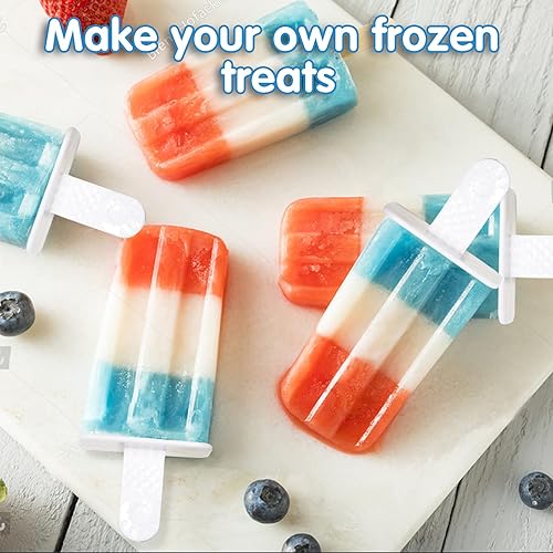 Miniatura 7 de Moldes para paletas de 10 cavidades sin BPA, moldes de silicona reutilizables para niños, moldes de silicona para paletas de hielo, moldes de