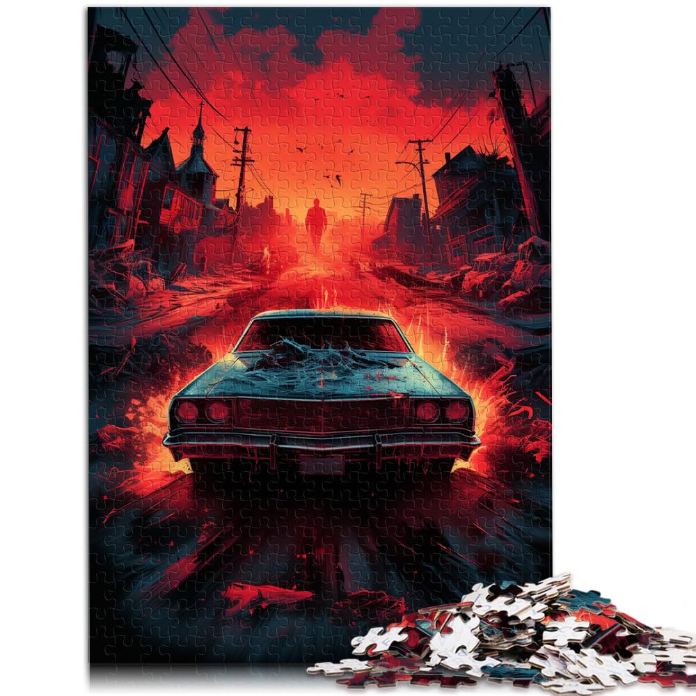 Jigsaw Puzzles 1000 Piece for Adults Supernatural car Educational Puzzle 50x70cm Unique Home Decor and Gifts for 14 year olds — image 1