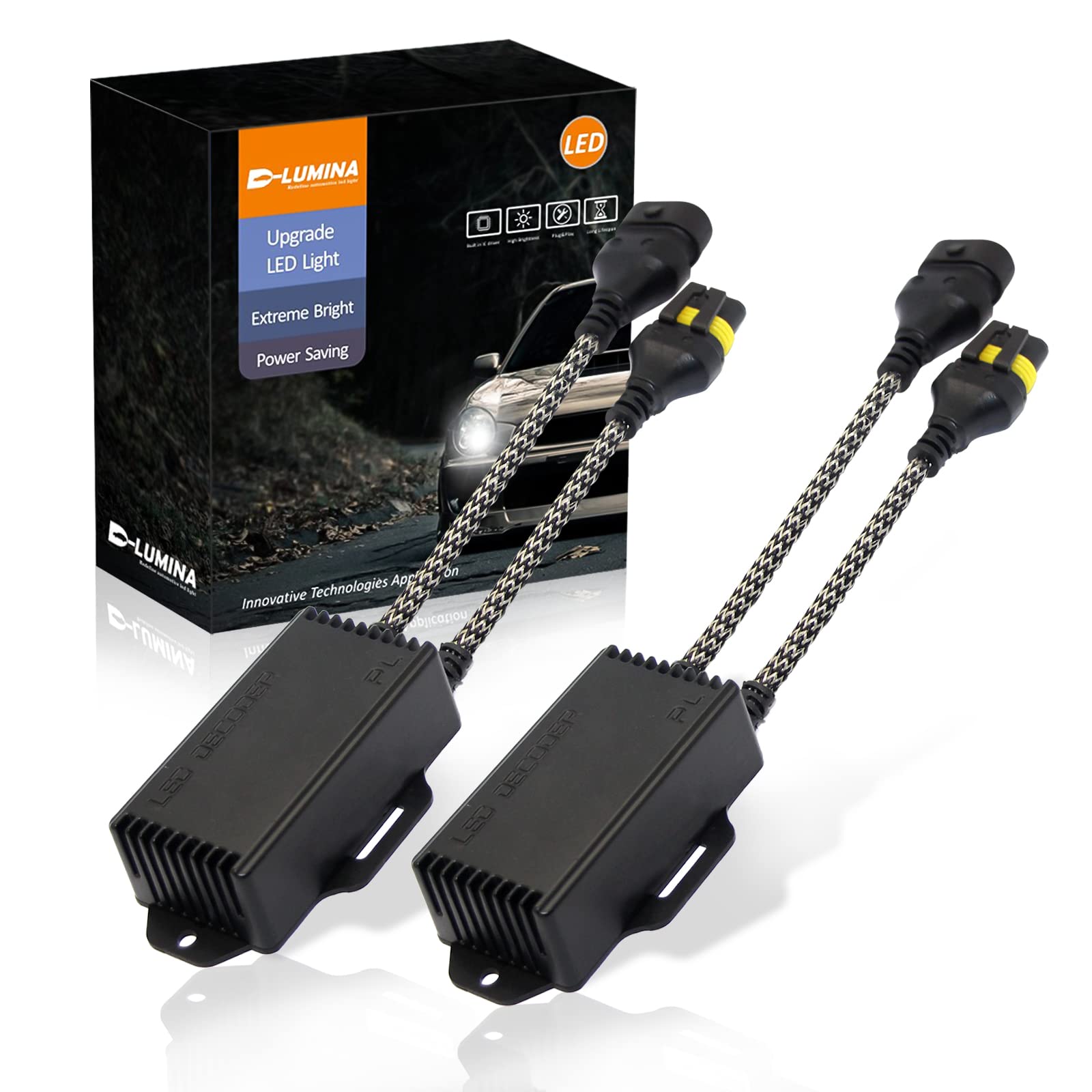 D-Lumina Żarówka LED 9012/9005/9006/H10 z rezystorem dekoderem Canbus