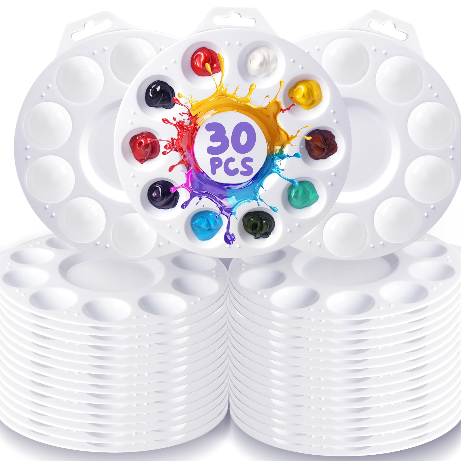30Pcs Paint Tray Palettes