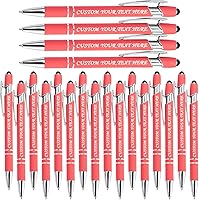 Vista 60 de 10 bolígrafos personalizados a granel, bolígrafo personalizado, bolígrafo grabado con nombre, logotipo, lápiz capacitivo para pantallas táctiles, a