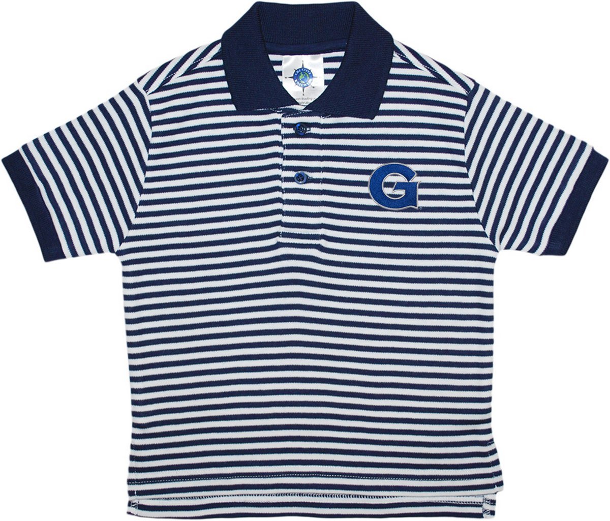 Creative KnitwearGeorgetown University Hoyas Striped Polo Shirt by Creative Knitwear