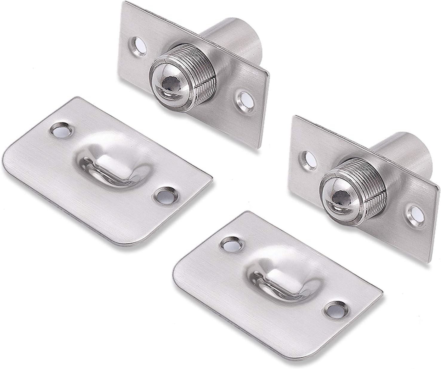 Closet Door Ball Catch Door Hardware 2 Pack Adjustable Spring Ball