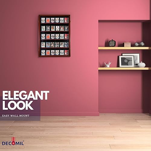 Miniatura 4 de DECOMIL Estuche de exhibición de tarjetas deportivas graduadas, exhibición de tarjetas de béisbol comerciales, exhibición de tarjetas de fútbol,