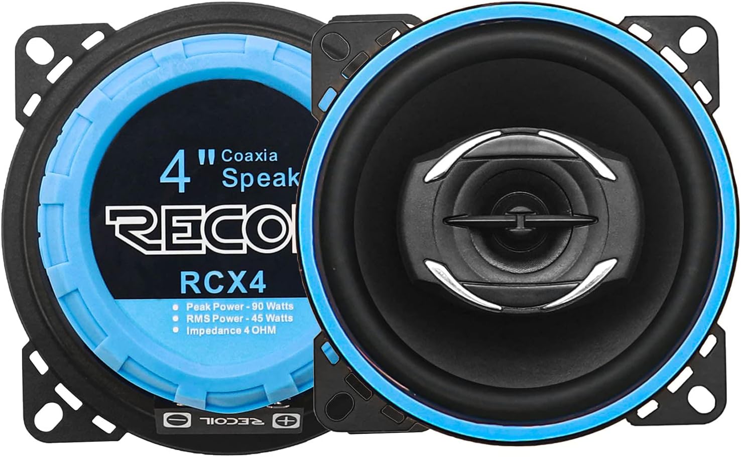 Kenwood Coaxial Speakers Kenwood KFC-1066S 4" Car Speakers - 220 Watt Coaxial Stereo Sound System 4 Inch Car Audio Speakers