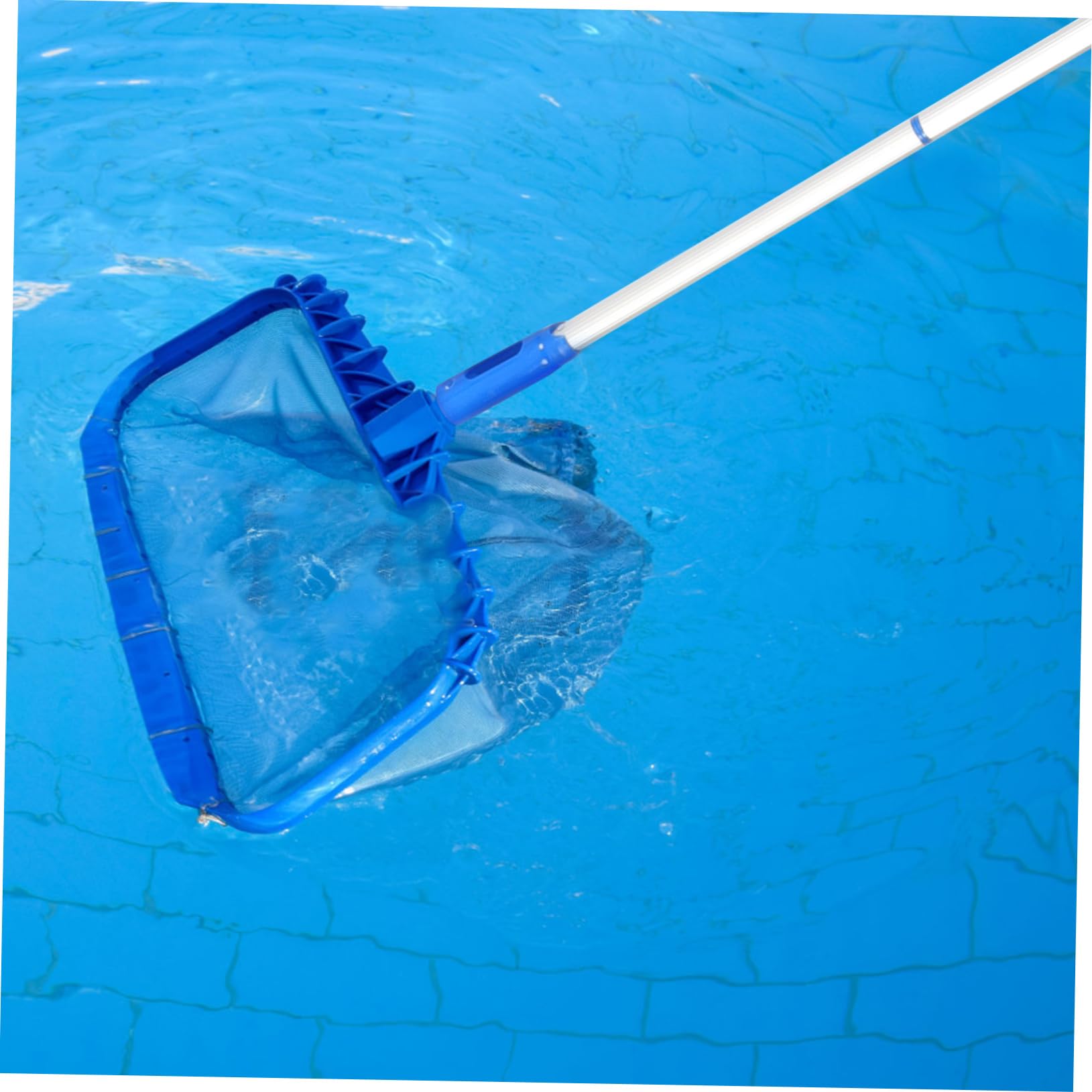 SUPVOX 3 Ensembles Perche télescopique pour Filet de pêche étagère pôle Panier Skimmer Piscine étang à Poissons - Accessoire de Skimmer Poteau réglable Poteau de Piscine en Aluminium PP