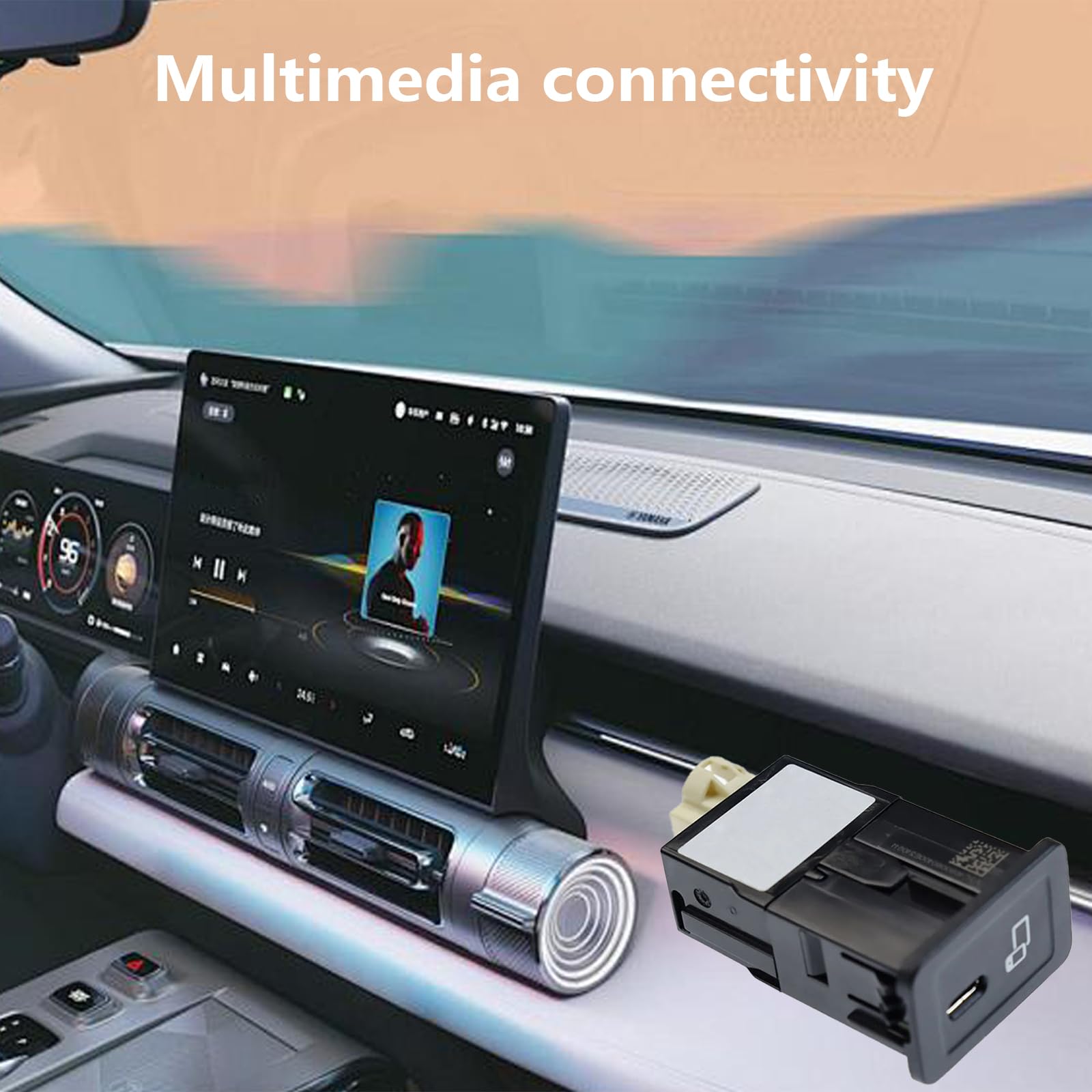 Für 2478209000 Auto-USB-Schnittstellen, schnelles Laden, stromlinienförmige Hochgeschwindigkeits-Datenübertragung, nahtlose Medien-Video-Integration